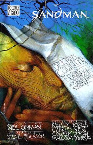 Cover of The Sandman: Dream Country (1991), trade paperback collected edition, art by Dave McKean