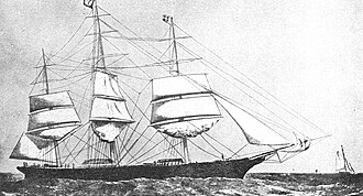 The clipper Norman Court was launched in 1869 Norman Court clipper.jpg