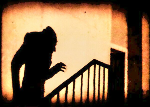 Max Schreck as Count Orlok in the 1922 film Nosferatu. Critic and historian Kim Newman declared it as a film that set the template for the horror film