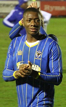 Paul Kalambayi, AFC Wimbledon U18, February 2016.jpg