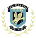 Thumbnail for File:Reaction Unit 9 Commemorative Service Badge - (SAPS).png