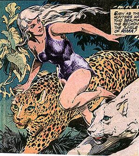 Panel, DC Comics' Rima, the Jungle Girl #6 (Feb.–March 1975). Art by Redondo.