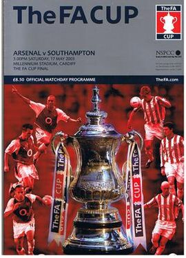 The match programme cover