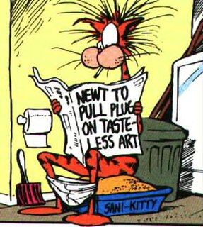 Bill the Cat character from Bloom County