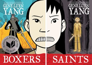 <i>Boxers</i> and <i>Saints</i> 2013 graphic novels by Gene Luen Yang