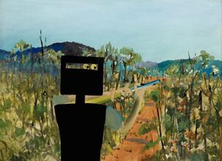 <i>First-class Marksman</i> (painting) Painting by Sidney Nolan