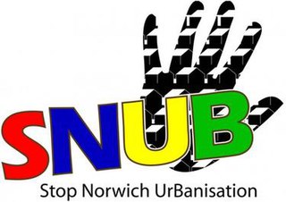 <span class="mw-page-title-main">SNUB</span> Non-profit organisation to stop the urbanisation of Norwich and surrounding areas