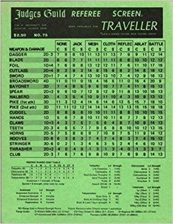Traveller Referee Screen Science-fiction role-playing game supplement .