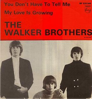 (Baby) You Dont Have to Tell Me 1966 single by The Walker Brothers