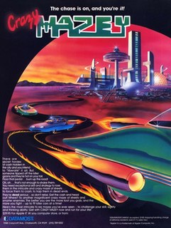 <i>Crazy Mazey</i> 1982 racing video game