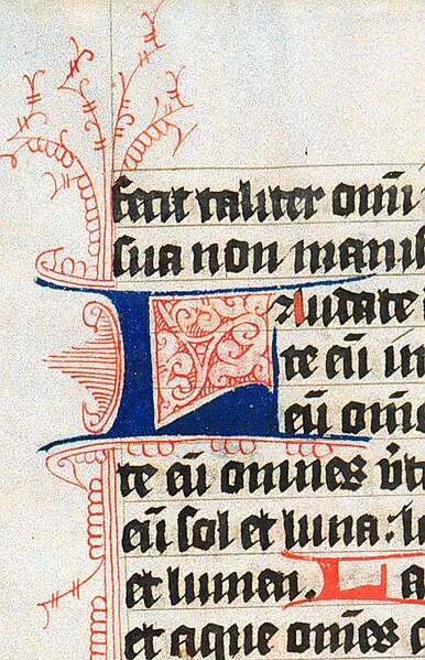 File:Flourished initial "L" from a medieval manuscript.jpeg