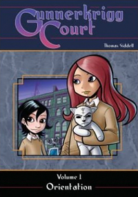 The front cover of Gunnerkrigg Court: Orientation, published by Archaia Studios Press