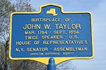 John W Taylor birthplace marker.jpg