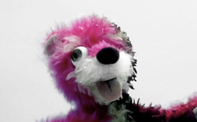 The pink teddy bear as seen during the second season
