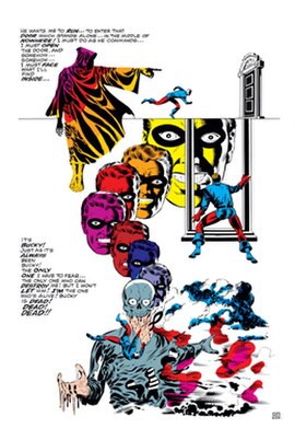 Captain America #111 (March 1969): Steranko's signature surrealism. Inking by Joe Sinnott.