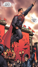 The Red Son Superman. Art by Dave Johnson. Superman in Red Son.png