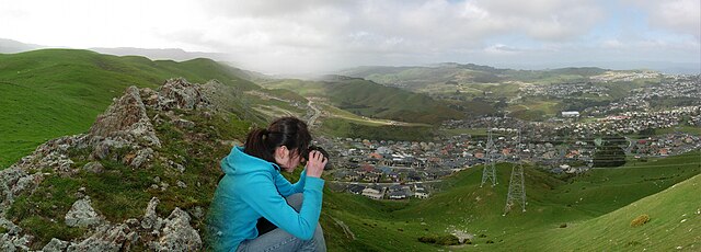 Semi panoramic image from the surrounding hills of Churton Park