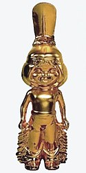 La statuette dorée Bravo Otto, représentant un garçon amérindien