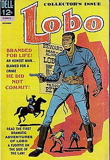 Lobo#1 (Dec. 1965), the first comic book with an African-American star. Cover art by Tony Tallarico. LoboWestern1.jpg