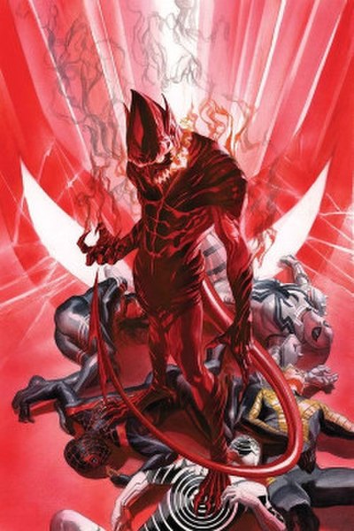 Norman Osborn as Red Goblin on the cover of The Amazing Spider-Man #799 (June 2018). Art by Alex Ross.