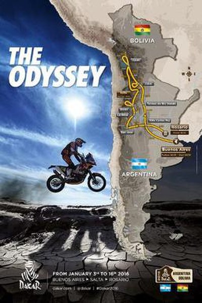 2016 Dakar route