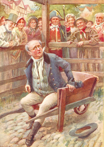 Mr Pickwick as illustrated by Harold Copping in 1924