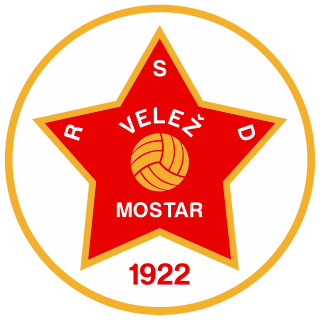 <span class="mw-page-title-main">FK Velež Mostar</span> Association football club in Bosnia and Herzegovina
