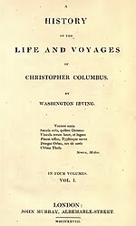 Thumbnail for A History of the Life and Voyages of Christopher Columbus