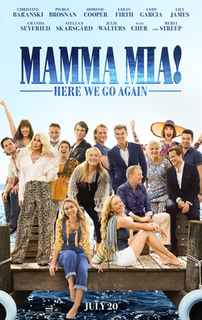 <i>Mamma Mia! Here We Go Again</i> 2018 musical film directed by Ol Parker