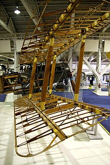 Wing structure of F.2 at RAF Museum London Wing structure of Bristol F.2B.JPG