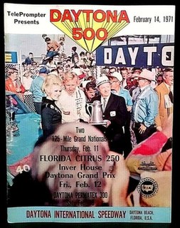 1971 Daytona 500 Auto race held at Daytona International Speedway in 1971