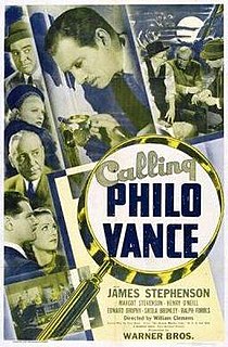 <i>Calling Philo Vance</i> 1940 film by William Clemens