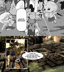 Comic Jumper features unique art styles for individual comics, including Manga (top) and Fantasy (bottom). CaptainSmiley artstyle.png