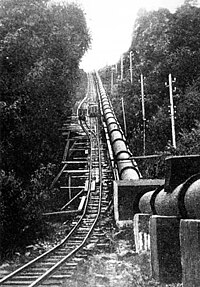 The incline up to the Eigiau Tramway, adjacent to the pipeline