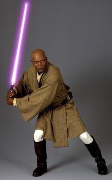 Who is the actor that portrayed Mace Windu in the Star Wars prequel trilogy?