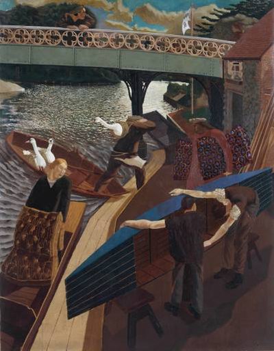 Swan Upping at Cookham (1915–1919) Oil on canvas, Tate Britain (T00525)