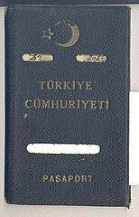 1943 - Republic of Turkey, Regular passport, cover