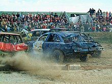 Annual Woodbridge Fair demolition derby Woodbridge demolition derby 2005.jpg