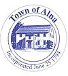 Официальная печать города Ална, штат Мэн.