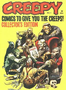 Creepy #1 (late 1964), edited by Russ Jones, cover art by Jack Davis