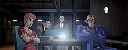 Task Force X as they appear in Justice League Unlimited. From left to right: Plastique, Deadshot, Clock King, and Captain Boomerang. JLU Task Force X.jpg