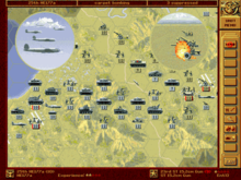 German bombers attacking allied artillery Panzer General screenshot.png