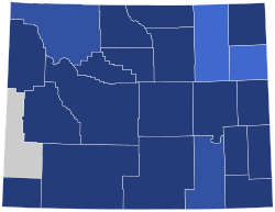 Wyoming Democratic presidential caucuses election results by county, 2024.svg