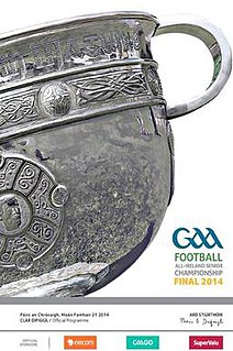 <span class="mw-page-title-main">2014 All-Ireland Senior Football Championship Final</span> Football match