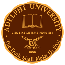 Universidad de Adelphi Seal.svg