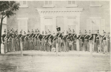 The earliest known photograph of the Allentown Band in 1872 AllentownBand 1872.gif