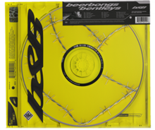 A disc wrapped in barbed wire inside a jewel case