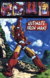 The Avengers transformed their Iron Avengers into the Ultimate Iron Man robot. Ironman mazinger.jpg