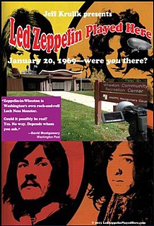 <i>Led Zeppelin Played Here</i> Documentary about a Led Zeppelin concert in Silver Spring, Maryland