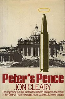 <i>Peters Pence</i> (novel) book by Jon Cleary